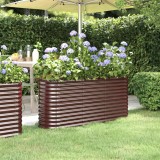 vidaXL Strat &icirc;nălțat grădină 152x40x68 cm oțel vopsit electrostatic