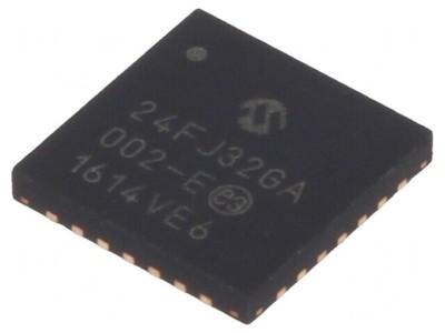 Microcontroler PIC 32kB 32MHz SMD QFN28 PIC24 8kB SRAM foto
