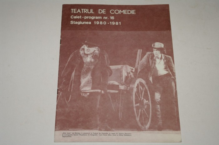 Teatrul de comedie - Caiet program nr. 16 - Stagiunea 1980-1981