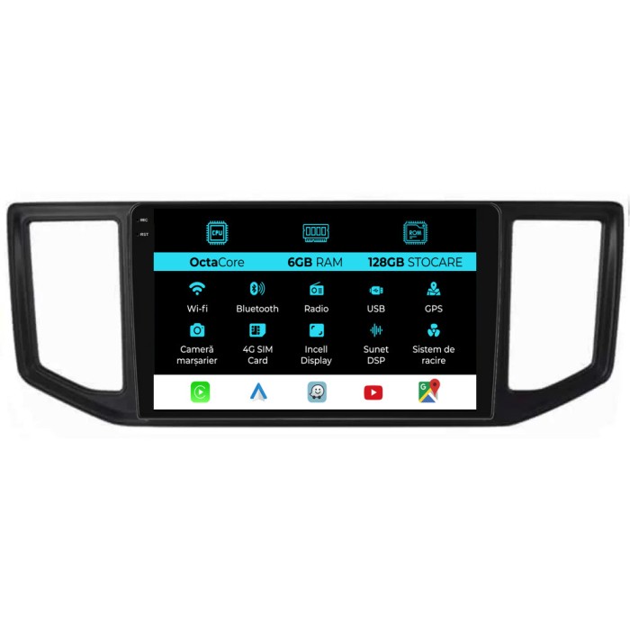 Navigatie Dedicata Volkswagen Crafter (2017-2021), 10Inch, 6Gb Ram, 128Gb Stocare, Carplay
