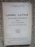 Limba latina. Antologie si antichitati pentru clasa V-a secundara- G. Cornilescu, F. Ilioasa