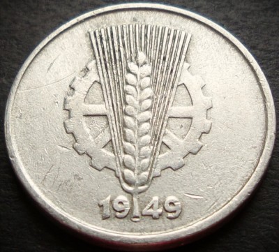 Moneda istorica 10 PFENNIG - RD GERMANA (RDG), anul 1949 *cod 3334 B foto