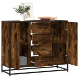 vidaXL Servantă, stejar fumuriu, 92x35x76 cm, lemn compozit 3300827