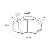 Placute frana fata Citroen Saxo (S0, S1), 02.1996-04.2004, marca SRLine S70-0068