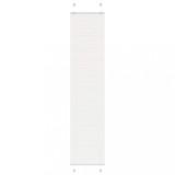 vidaXL Jaluză plisată alb 40x200 cm Lățime țesătură 39,4cm poliester