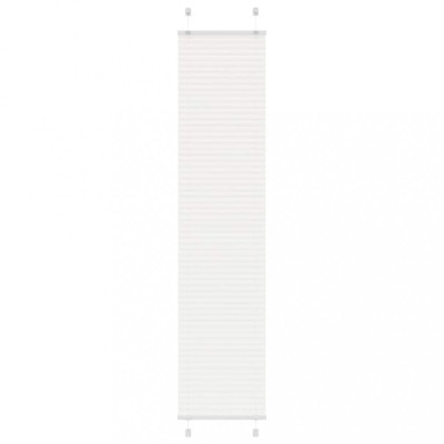 vidaXL Jaluză plisată alb 40x200 cm Lățime țesătură 39,4cm poliester 4015505 foto