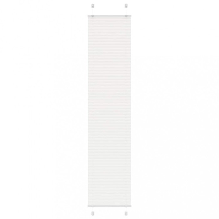 vidaXL Jaluză plisată alb 40x200 cm Lățime țesătură 39,4cm poliester 4015505