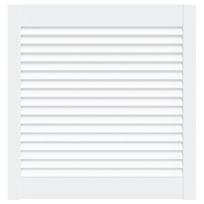 Usa de dulap design lambriu, alb, 61,5x59,4 cm, lemn masiv pin