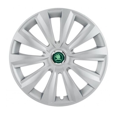 Set 4 Capace Roti Autohelix MSA&amp;reg; potrivite jantelor de 16 inch, pentru Skoda Verde model Delta Gray foto