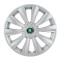 Set 4 Capace Roti Autohelix MSA&reg; potrivite jantelor de 14 inch, pentru Skoda Verde model Delta Gray