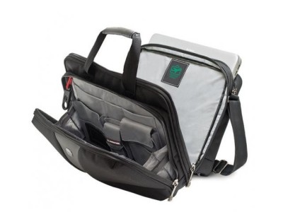 Wenger Legacy 16 inch Double Gusset Computer Case, Black/Gray (R) foto