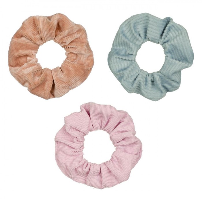 Set Elastice de Păr, Fără Brand, Multicolor, Catifelate, 3 Bucăți