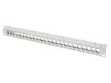 Patch Panel Keystone 24 porturi RACK 19" gri - DIGITUS
