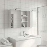 vidaXL Set dulap baie cu raft 3 pcs 140 x 14,5 x 70 cm Lemn compozit 3403784