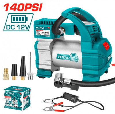 TOTAL - COMPRESOR AUTO 12V, 10BAR PowerTool TopQuality foto