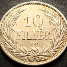 Moneda istorica 10 FILLER - UNGARIA (AUSTRO-UNGARIA), anul 1909 * cod 4151 A