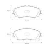 Set placute frana disc Opel Combo, Combo Tour, Corsa C, Meriva A, Tigra Twintop Motor 1.0, 1.2, 1.2, 1.2 16V, 51.4x131.8x16.9mm, 131.8x131.8x51.4mm,