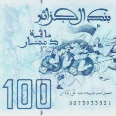 Bancnota Algeria 100 Dinari 1992 - P137 UNC