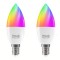 Set 2 Becuri LED RGB Smart NOUS P4, E14, Control din aplicatie