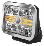 Proiector Auto LED Hella Valuefit Drogow Crom, Faza Lunga, 36W, 1550 Lumeni, 6000K, 12/24V, 22cm, ECE R10/R148/R149