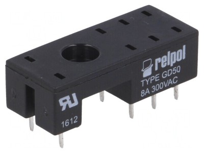 Stativ PCB PIN 8 8A 300VAC foto