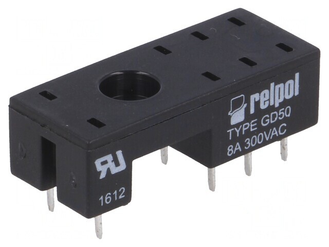 Stativ PCB PIN 8 8A 300VAC