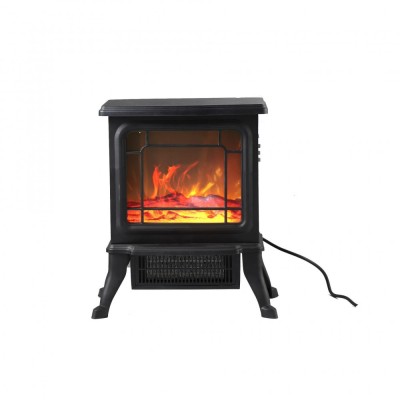 Aeroterma/Radiator Flippy, 1500/1200W, Model Semineu, cu Picioare, Negru foto