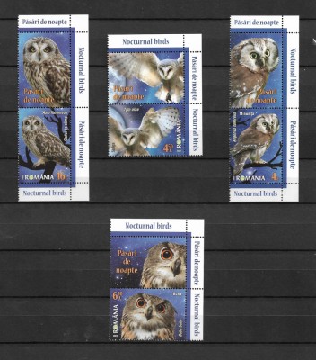 ROMANIA 2022 - PASARI DE NOAPTE, VINIETA 2, MNH - LP 2368 foto