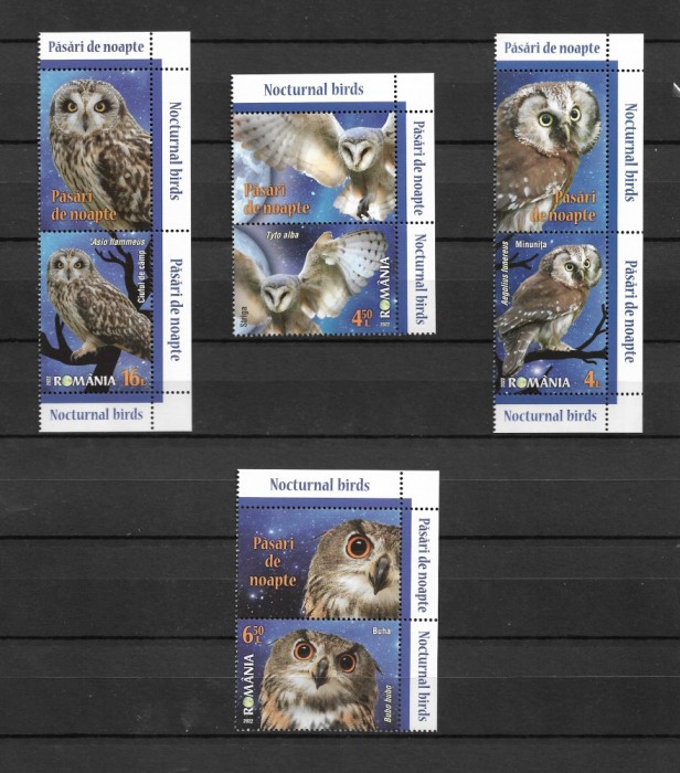 ROMANIA 2022 - PASARI DE NOAPTE, VINIETA 2, MNH - LP 2368