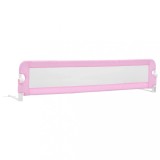 Cumpara ieftin Balustrada de protectie pat copii, roz, 180x42 cm, poliester