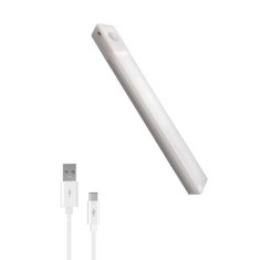 Lampa LED cu senzor de miscare, fara fir, reincarcare prin USB, pentru dressing, dulap de bucatarie, baie, hol, scari, portabila