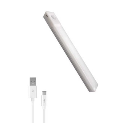 Lampa LED cu senzor de miscare, fara fir, reincarcare prin USB, pentru dressing, dulap de bucatarie, baie, hol, scari, portabila foto