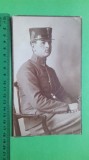 CDV Cluj Kolozsvar Foto Atelier Joanovics 1917, Romania pana la 1900, Sepia, Militar