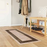 vidaXL Covor Runner MARSA Negru 50 x 200 cm Poliester și PVC 42023324