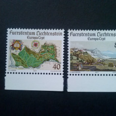 LIECHTENSTEIN 1977 EUROPA CEPT Serie 2 timbre Mi.667-68 MNH**