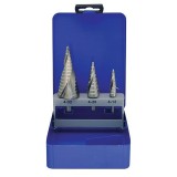 Set burghie in trepte Strend Pro SS652, 4-12 / 4-20 / 4-32 mm, HSS 6542 (M2), pentru metal, profesional