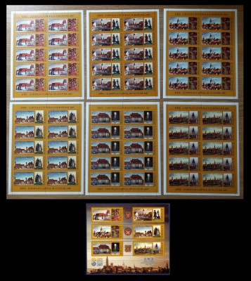 RO 2007 LP 1769 a+b &amp;quot;Sibiu - Capitala culturala Eu.2007&amp;quot; minicoli+colita, MNH foto