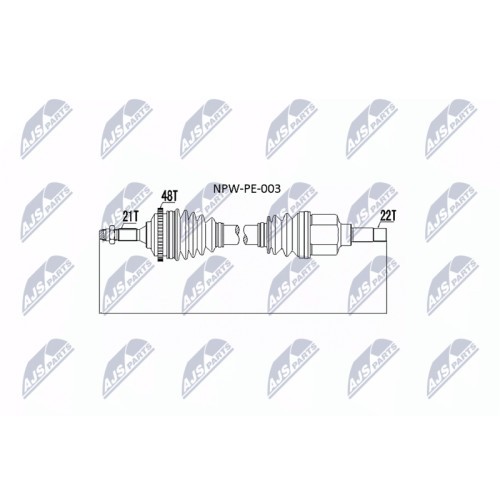 Planetara Peugeot 206 1.1, 1.4 1998-, 1.6 1998-2000, 1.4hdi 2001-, Stanga, 3272.3C
