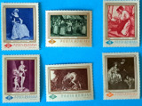 TIMBRE ROM&Acirc;NIA LP644/1967-Reproduceri de arta -Serie simpla- MNH, Nestampilat