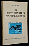 Les questionnaires psychologiques/ Paul Albou