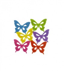 Accesorii pentru activitati senzoriale,fluturi,fetru,6 bucati set