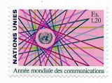 Natiunile Unite Geneva (1) - Anul mondial al comunicatiilor, 1983 - neobliterata