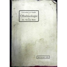 CERCETARI SI STUDII OFTALMOLOGICE - NICOLAE BLATT
