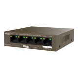 Cumpara ieftin Switch 4 porturi PoE OUT, 1 port PoE IN, Gigabit - TENDA TND-TEG1105PD