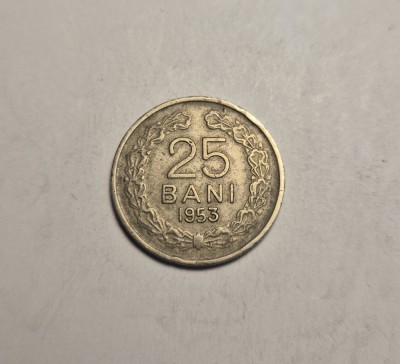 25 bani 1953 Rara foto