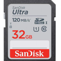 Card de memorie SanDisk Ultra SDHC, 32 GB, Clasa 10