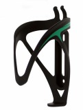 Suport Bidon Bicicleta Plastic Elite Fly Negru Verde + Suruburi, 33gr