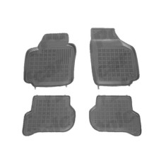 Set covorase auto din cauciuc VW Golf 5 Plus, 01.2005-01.2009, Skoda Yeti, 09.2009-09.2013; Yeti, 09.2013-, presuri tip tavita, negru; elastomer foto