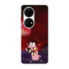 Husa compatibila cu Huawei P40 model Courage the cowardly dog red moon, Silicon, TPU, Viceversa, Transparent, Carcasa