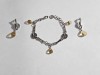 Set bratara si cercei argint Italia cu zirconii #2183